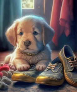Cute Puppy Diamond Painting Art