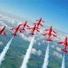 Flying Red Arrows Planes Diamond Painting Art