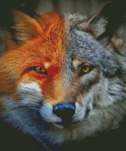 Fox Wolf Diamond Painting Art
