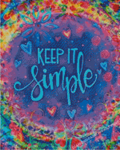 keep It Simple Diamond Painting Art