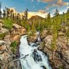 Rocky Mountain Waterfall Diamond Painting Art