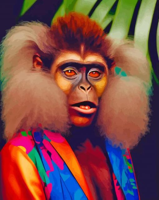 Stylish Monkey Diamond Painting Art