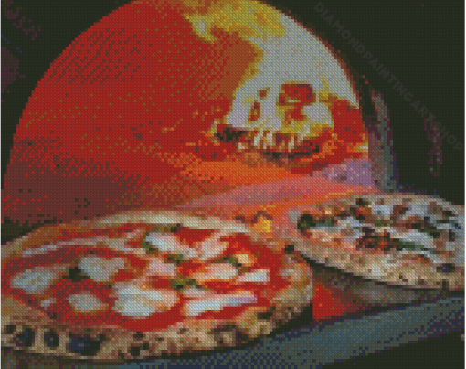 Wood Fired Pizza Diamond Painting Art