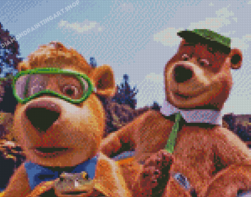 Yogi Bear Adventure Diamond Painting Art