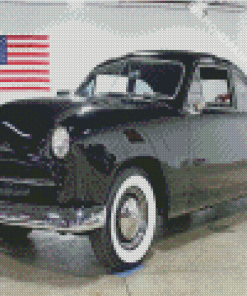 49 Ford Coupe Black Car Diamond Painting Art
