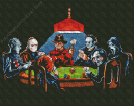 Aesthetic Slasher Poker Diamond Painting Art