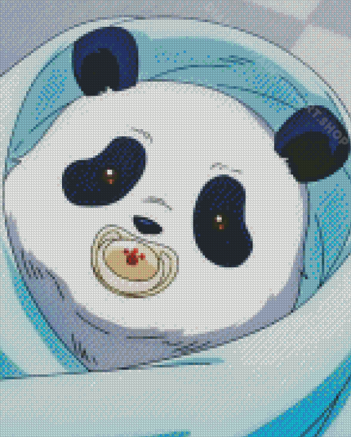 Anime Panda Newborn Diamond Painting Art