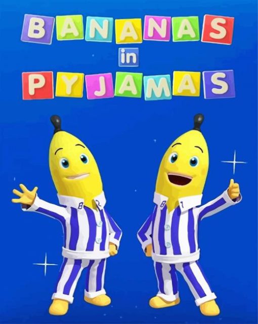 Bananas In Pajamas Diamond Painting Art