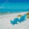 Beach Chairs In The Sand On Longboat Key Diamond Painting Art