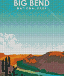 Big Bend National Park Poster Diamond Painting Art