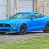 Blue 2017 Ford Mustang Diamond Painting Art