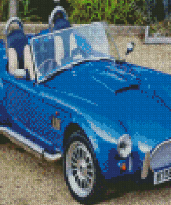 Blue Antique Cobra Le Mans Diamond Painting Art