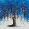 Blue Dream Tree Diamond Painting Art