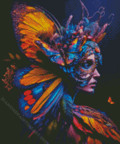 Butterfly Goddess Diamond Painting Art