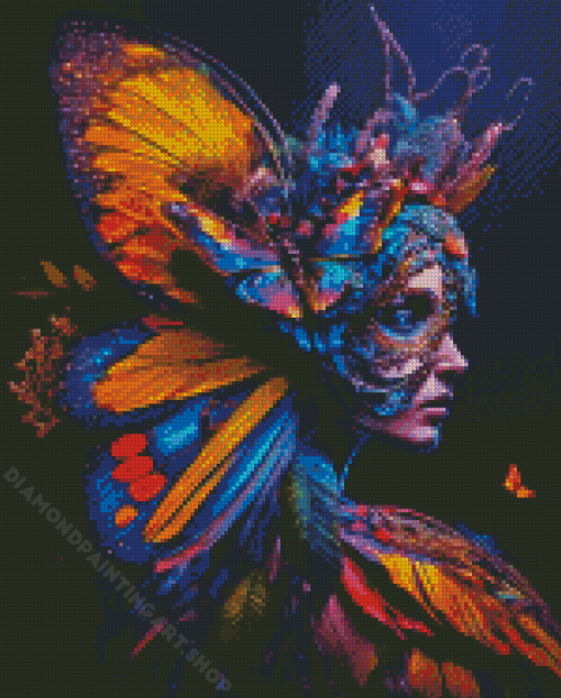 Butterfly Goddess Diamond Painting Art