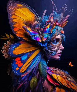 Butterfly Goddess Diamond Painting Art