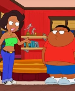 Donna And Cleveland Brown Jr from The Cleveland Show Diamond Painting Art