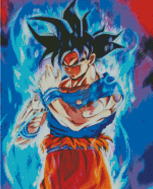 Dragon Ball Z Ultra Instinct Goku Diamond Painting Art