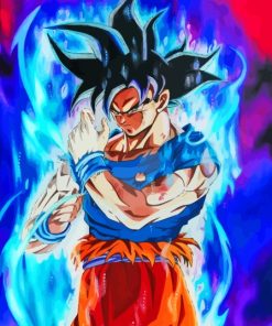 Dragon Ball Z Ultra Instinct Goku Diamond Painting Art