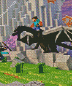 Ender Dragon Minecraft Diamond Painting Art