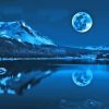 Full Moon Over Lake Diamond Painting Art