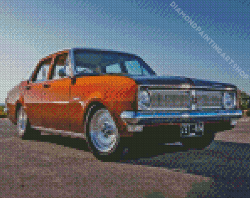 Golden HT Holden Car Diamond Painting Art