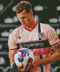 Grimsby Town Player Diamond Painting Art