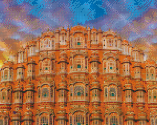 Hawa Mahal Jaipur Diamond Painting Art