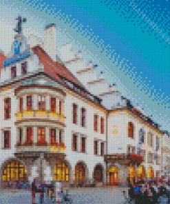 Hofbrauhaus Munchen Marienplatz Diamond Painting Art