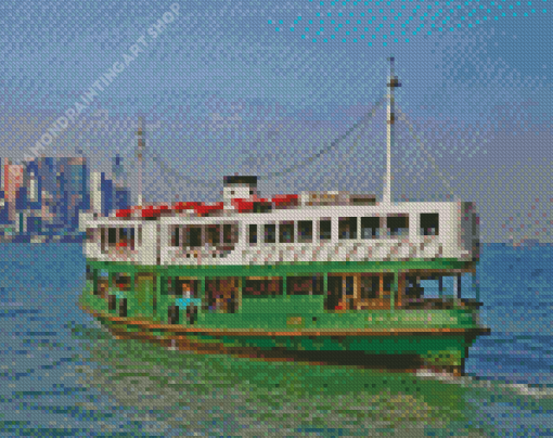 Hong Kong Ferry Diamond Painting Art