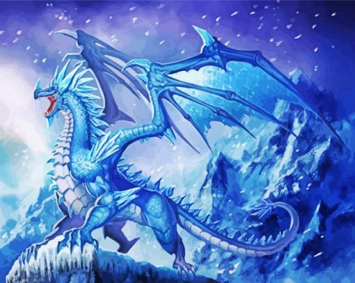 Ice Dragon Diamond Painting Art