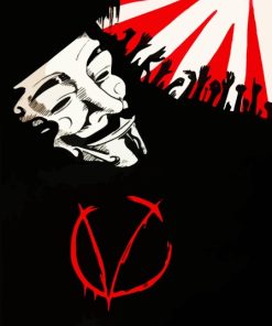 Illustration V For Vendetta Movie Diamond Painting Art