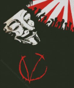 Illustration V For Vendetta Movie Diamond Painting Art