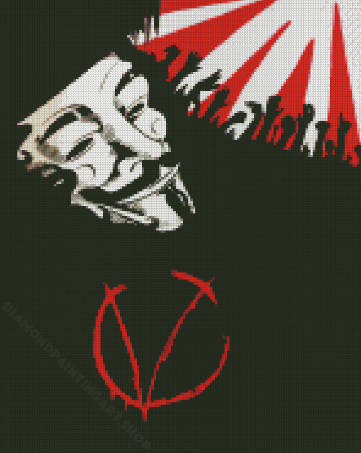 Illustration V For Vendetta Movie Diamond Painting Art