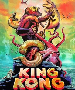 King Kong 1933 Movie Poster Diamond Painting Art