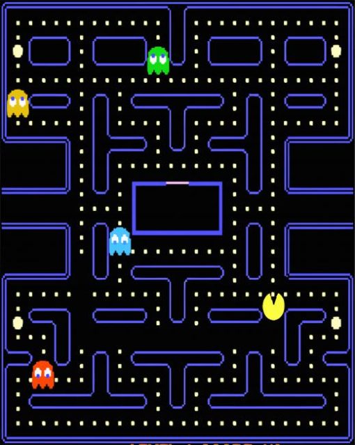 Pacman Game Diamond Painting Art