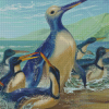 Penguins On The Beach Art Diamond Painting Art