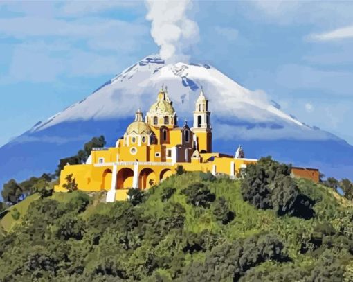 Popocatepetl Mexico Diamond Painting Art