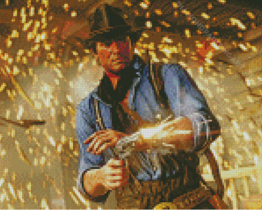 Red Dead Redemption 2 Arthur Morgan Character Diamond Painting Art