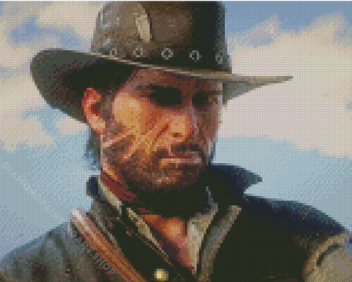 Red Dead Redemption John Marston Diamond Painting Art