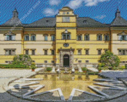 Schlosspark Von Hellbrunn Salzburg Austria Diamond Painting Art