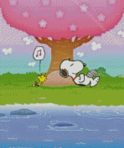 Snoopy And Woodstock Diamond Painting Art