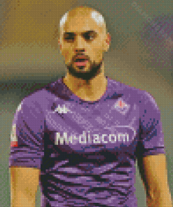 Sofyan Amrabat Acf Fiorentina Player Diamond Painting Art
