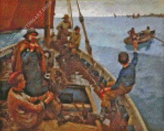 Stanhope Forbes Off To The Fishing Ground Diamond Painting Art