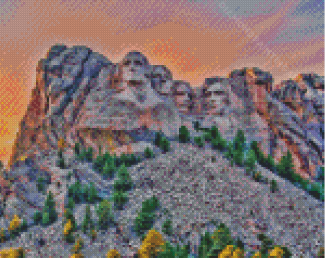 The Mount Rushmore National Memorial Diamond Painting Art