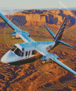 Twin Commander Airplane Diamond Painting Art