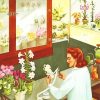 Vintage Flowers Shop Diamond Painting Art