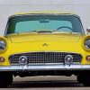 Yellow Thunderbird Classic Car Diamond Painting Art