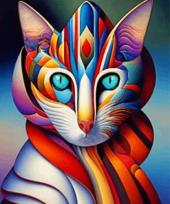 Abstract Cat Art Diamond Painting Art