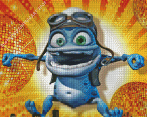 Aesthetic Crazy Frog Diamond Painting Art